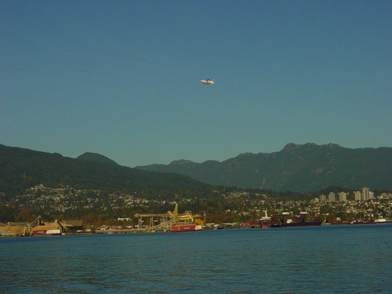 Float plane leaving Vancouver