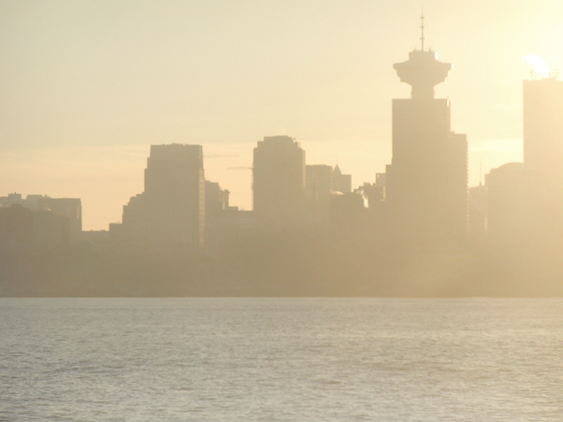 Vancouver Skyline Before Sunset