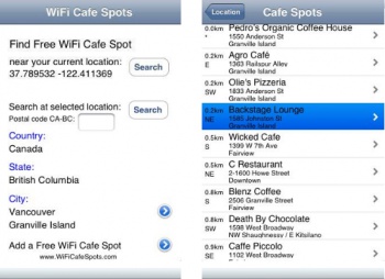 Vancouver Free Wifi Screenshot