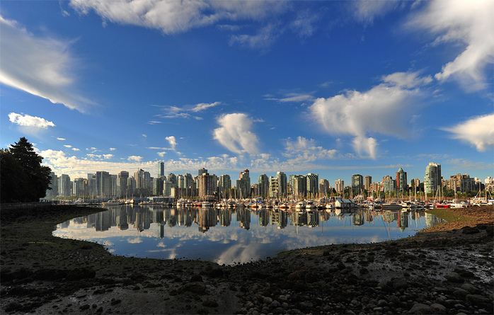 Vancouvers Coal Harbour cityscape