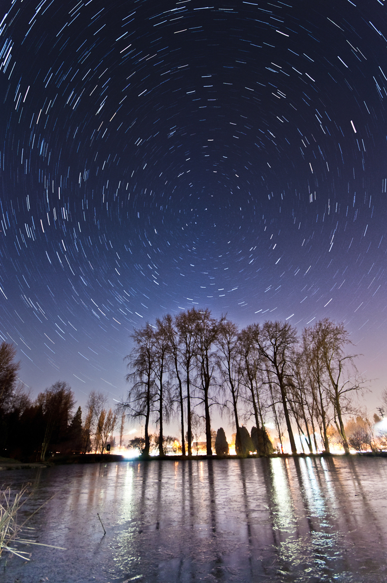 4 Star Trails in the Queen Elizabeth Park